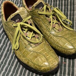 Slickexotics green croc dress shoes